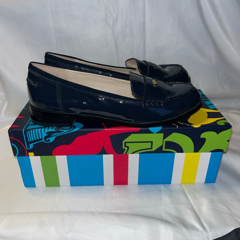 Wonder Classic Penny Loafers #6923 Navy Woman’s Sz 6